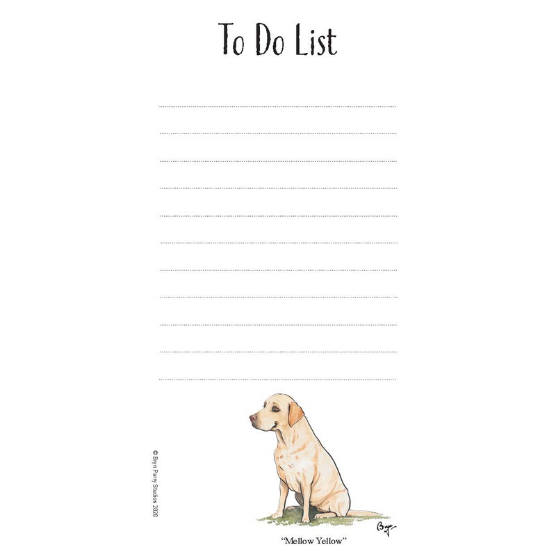 to Do List Magnetic Notepad. Working Dogs by Bryn Parry