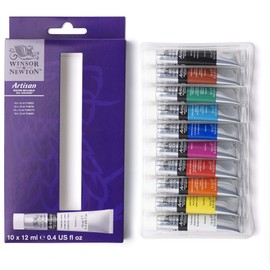 Winsor & Newton Artisan Oil-10, water-mixable oil paint, 10 X 12ML Tube Set, Farben Tuben