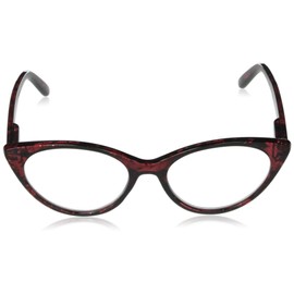 A.J. Morgan Eyewear HOT Tamales-Reading Glasses Cat-Eye, RED Glitter, 53-18-139mm + 1.5