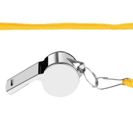 Whistle for Coaches - Loud Crisp Sound Whistles | Metal Sports Whistles with Lanyard | Ref Whistles for Adults, Loud Crisp Sound Whistle for Coaches Referees Teachers Officials, Adults