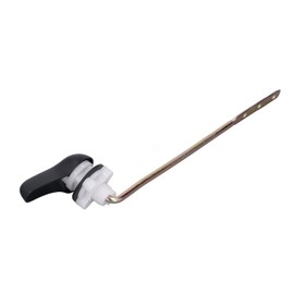 ViaGasaFamido Toilet Flush Lever Toilet Handle Side Mount Universal Zinc Alloy Black Toilet Flush Handle Replacement Fits Most Toilets for Home Bathroom Toilet Tank Accessories