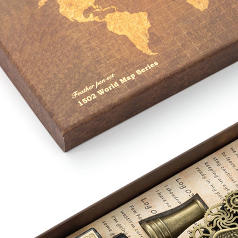 Quill Pen Sealing Wax Stamp Set Retro European Style Stainless