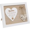 Maturi Free Standing Plaque with a Woven Heart Sentiment Gift