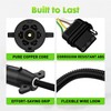 WOLFWILL 7 Way Blade to 4 Way Flat Trailer Adapter,
