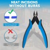 Flush Cutters, 3 Pack 5.3" Wire Cutters for Crafting, Ultra