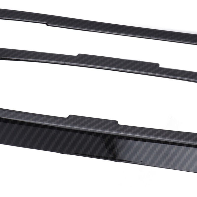 Air Conditioning Button Frame Carbon Fiber Texture Panel Trim Replacement