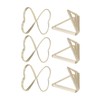 100pcs Paper Clips Gold Triangle Heart Shape Double Layer Three