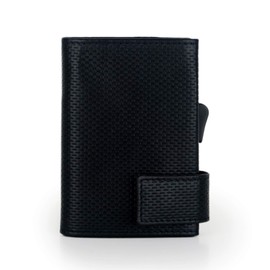 SecWal Zipped Coin Holder Black