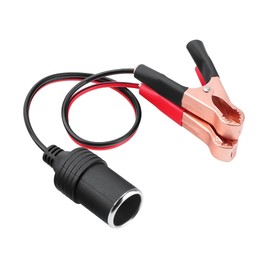 K-MAINS Car Socket to Battery Alligator Clips Power Adapter Clamp Clip Charging Cable 12V