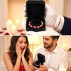 Douaowoc 12 Pcs Velvet Bracelet Box Classic Black Bracelet Gift