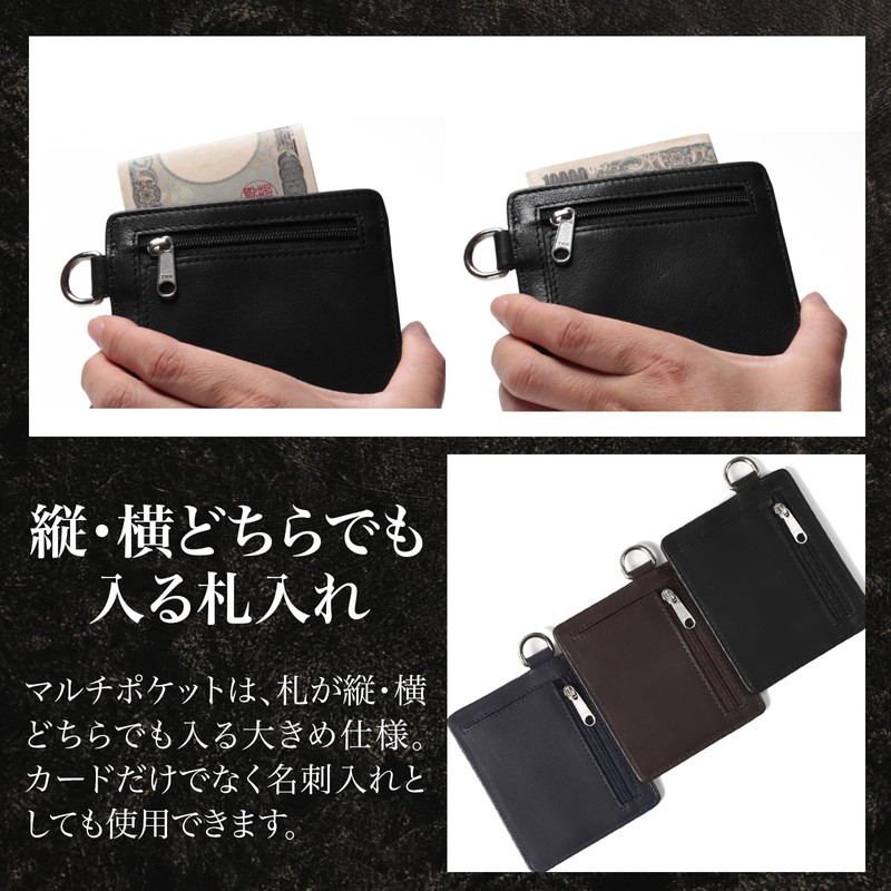 G-Style Men's Genuine Leather Mini Wallet, Compact Wallet, Small, Thin,