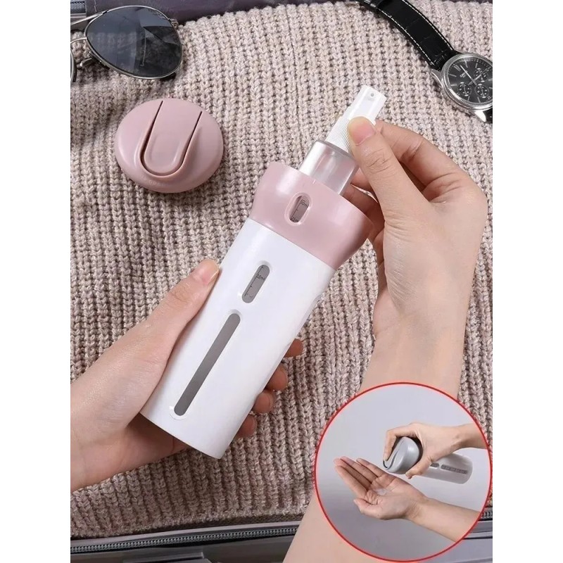 Botella Dispensador Shampoo Crema Viajes 4in1 Portatil