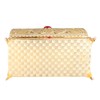 Vintage Metal Jewelry Box Rectangle Delicate Pattern Trinket Box with