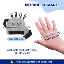 Zipcase Large Size Weighted Gloves for Tremors to Provide Hand Stability and Improve Hand Dexterity, Perfect Writing Weights & Hand strengthening Tool（2 x 1/2lb, Each Glove） Gray