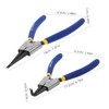 Tofficu 2pcs Pliers Internal External Retaining Ring Tools with Bent
