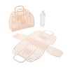 Fun Express Large Neutral Jelly Beach Totes - 6 Pieces