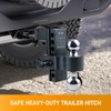 Adjustable Trailer Hitch Ball Mount Hitch, for 2"/2.5" Receiver, 6"