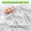 Apex Furnishings Double Fitted Sheet, White Brushed Microfiber Bed Sheets