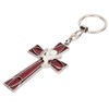 Cross Keychain Peace Bird Vibrant Colors Strong Alloy Skin Friendly