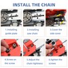 5 Pack 14 Inch Chainsaw Chain .043" Gauge 3/8" LP