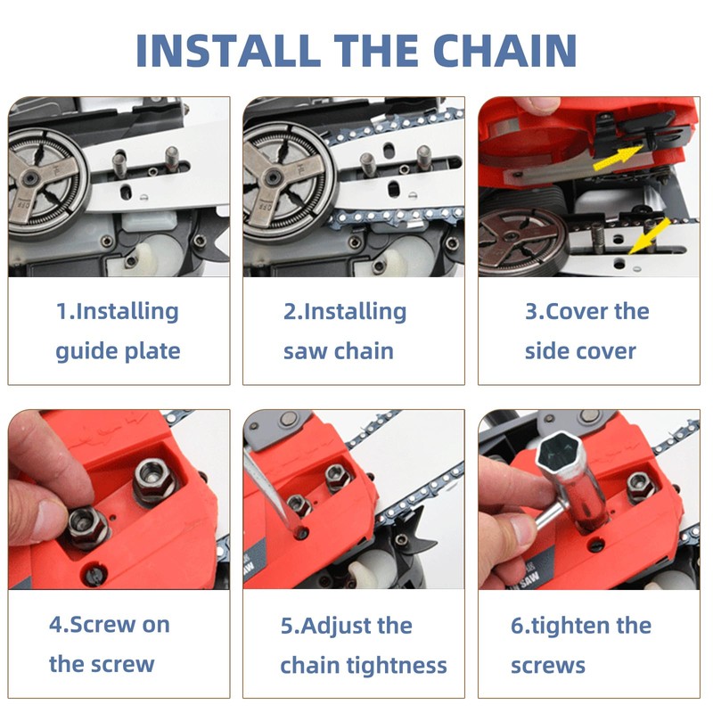 5 Pack 14 Inch Chainsaw Chain .043" Gauge 3/8" LP