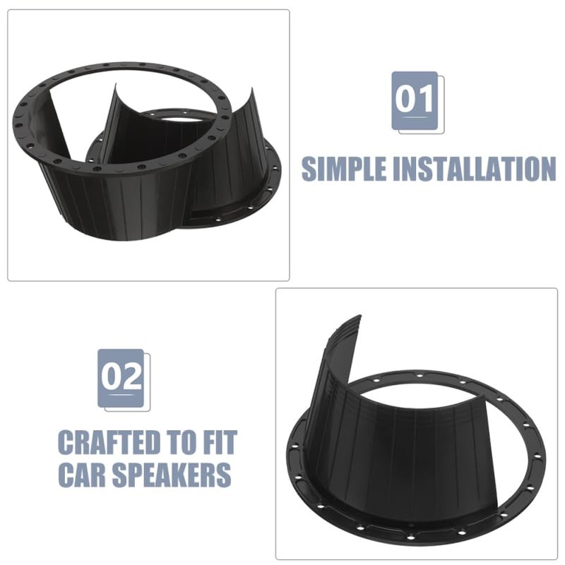 LIFKOME 4pcs Speaker Waterproof Cover Speaker Parts Car Speaker Spacer