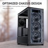 Antec Flux Wood, 5 x PWM Fans Included, High-Airflow Front