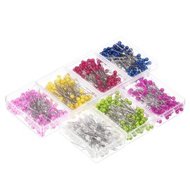 PATIKIL Pearlized Sewing Pins, 7 Set Stainless Steel Ball Head Needle Straight Quilting Pin for Dressmaker Decorations, Multicolored