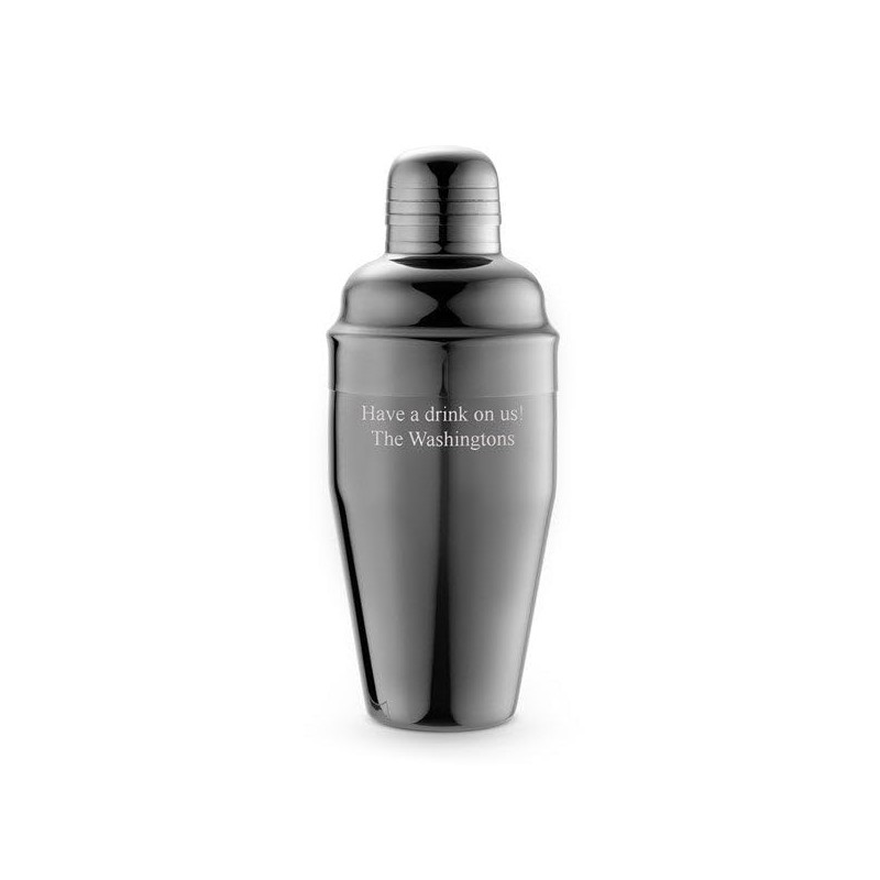 THINGS REMEMBERED Engraved Entertaining Gunmetal Shaker Set (Free Customization)