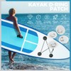 Yetaha 12PCS Stainless Steel D Rings Patch, White D-Ring PVC