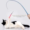 Retractable Cat Wand, Interactive Catcher Teaser Cat Toy 3-Section Teaser