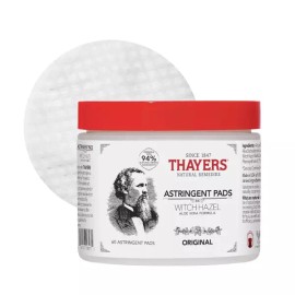 Sayers 알로에 베라 포뮬러가 함유된 타이어스 오리지널 위치 헤이즐 떫은맛 패드 60개 수 [12 Fl Oz (Pack of 1)] Tire's Original Witch Hazel Astringent Pads with Aloe Vera Formula, 60 Count [12 Fl Oz (Pack of 1)]