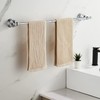BATHSIR Crystal Towel Bar 24 Inch, Chrome Bathroom Towel Rack,