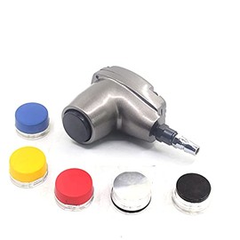 Air Palm Hammer Automatic Hammers Auto Handheld Pneumatic Hammer Dead Blow 1000 Stroke with 6 Tips Different Hardness Hammer Heads for Body Repair Plastic Inlay Assembly