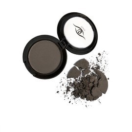 Eye Embrace Gray Eyebrow Powder, Hair Powder, Root Cover-Up – Waterproof, Cruelty-Free (Flora dark brown-gray)