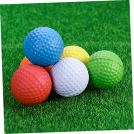 Generic 6pcs Flexible Practice Golf Balls PU Training Balls White Orange and Green for Indoor Use for Golf Lovers