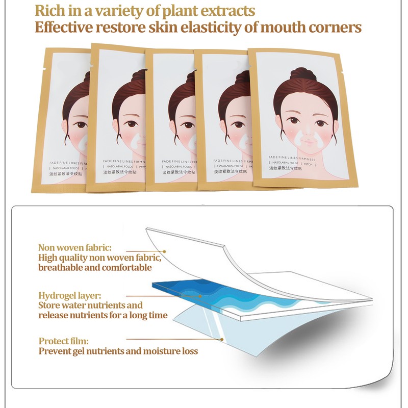 10pcs 2.5g Face Wrinkle Patches Remove Mouth Corner Fine Lines