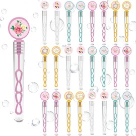 24 Pcs Teapots Party Bubble Wands,8 Designs Bubbles Stick Bulk for Daily Activity Use Teapots Celebration Birthday Graduation Shower Bubbles Party Favors Supplies