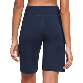 BALEAF Bermudas largas para Mujer, Pantalones Cortos atléticos de Cintura Alta de 10 Pulgadas, para Uso Casual, Verano, Correr, Secado rápido, Longitud hasta la Rodilla