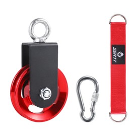 SERTT [1 Pack] Cable Pulley Wheel for Home Gym Pulley System, Upgraded 90mm Aluminium Alloy Gym Pulley for Maximum 660LBS Load