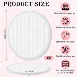 Juexica Juexica 6 Pcs Nail Dust Collector Replacement Filter Reusable Dust Filter Nail Dust Collector Filter No Spilling Dust Filter for Nail Dust Machine Manicure Tools Nail Salon Home Use