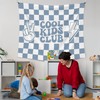 XLDLIOO Cool Kids Club Blue Wall Tapestry, Blue and White