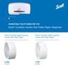 Kimberly-Clark Scott Essential Coreless JRT Twin Toilet Paper Dispenser (09609),