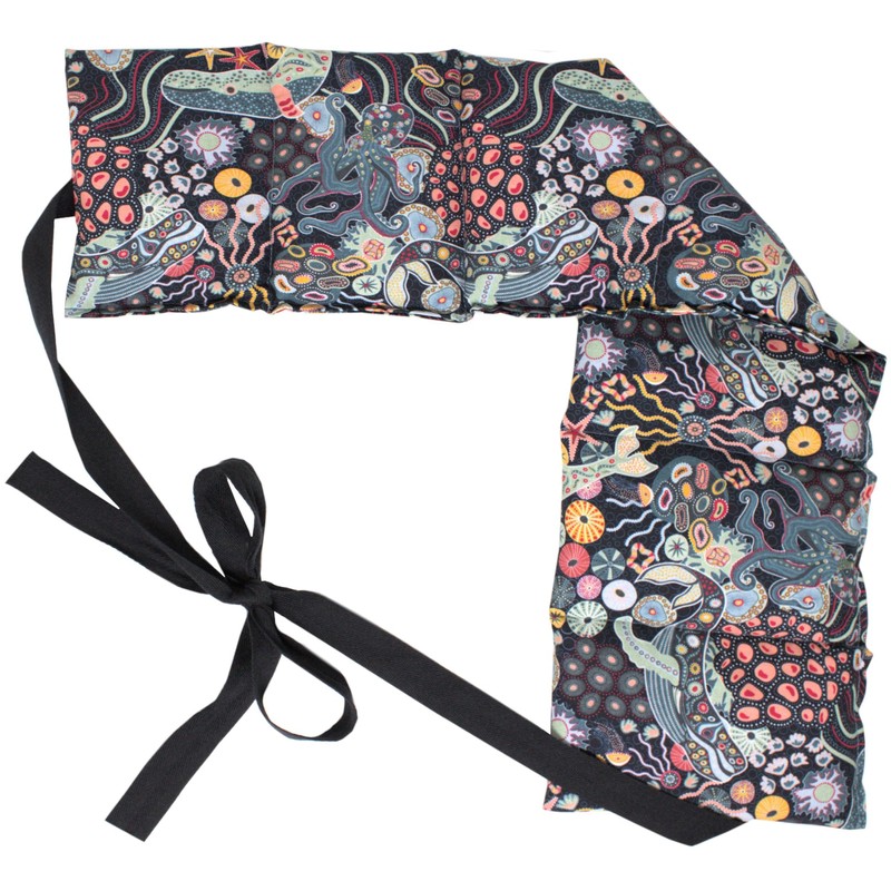 Linseed Cushion 7 Chamber with Ribbon, 65 x 15 Organic
