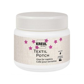 Kreul 90981 - Javana Textil Potch, 150 ml, Fluido Trasparente a Base d'Acqua, per la Tecnica del tovagliolo su Tessuti Come copricuscini, tovaglie, Zaini o Borse di Cotone.