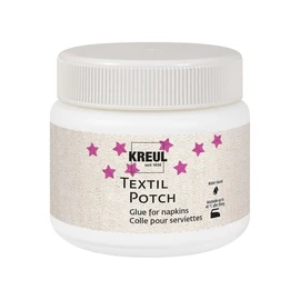 Kreul 90981 - Javana Textil Potch, 150 ml, Fluido Trasparente a Base d'Acqua, per la Tecnica del tovagliolo su Tessuti Come copricuscini, tovaglie, Zaini o Borse di Cotone.