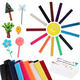 Kinmsito Pack of 600 Wax Sticks for Children, 13 Colours Wax Craft Sticks for Children, Wax Craft Sticks with Storage Box, Sticky Wax Yarn Sticks for Crafts, DIY Art Accessories