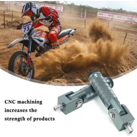 Motorcycle M8 Foot Pegs 90 Degree Foldable Bike Pegs CNC Anti-Skid Universal For Super73 Yamaha Honda Suzuki Aprilia Electric Car Motorbike Scooter Mini Bike Ebike Dirt Bike Go Kart (Titanium, Type A)