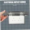 DOITOOL 2pcs Outdoor Plug Cover Weatherproof Safety Outlet Cover Box
