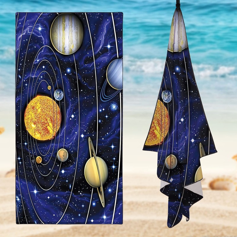Zomer Beach Towel Large 90 x 180 cm Quick-Drying Microfibre